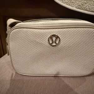 Lululemon Textured Beige Crossbody Bag